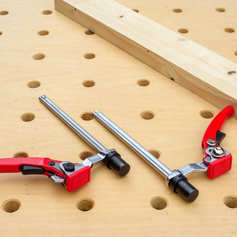 Tocool MFT Table Workbench Quick Ratchet Bench Dog Clamp 3/4 Inch Dog Hole Clamp Hold Down Clamp for Woodworking (2 Pack) - Image 4